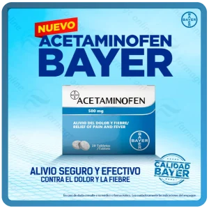 Acetaminofen Bayer Caja de 20 Unidades